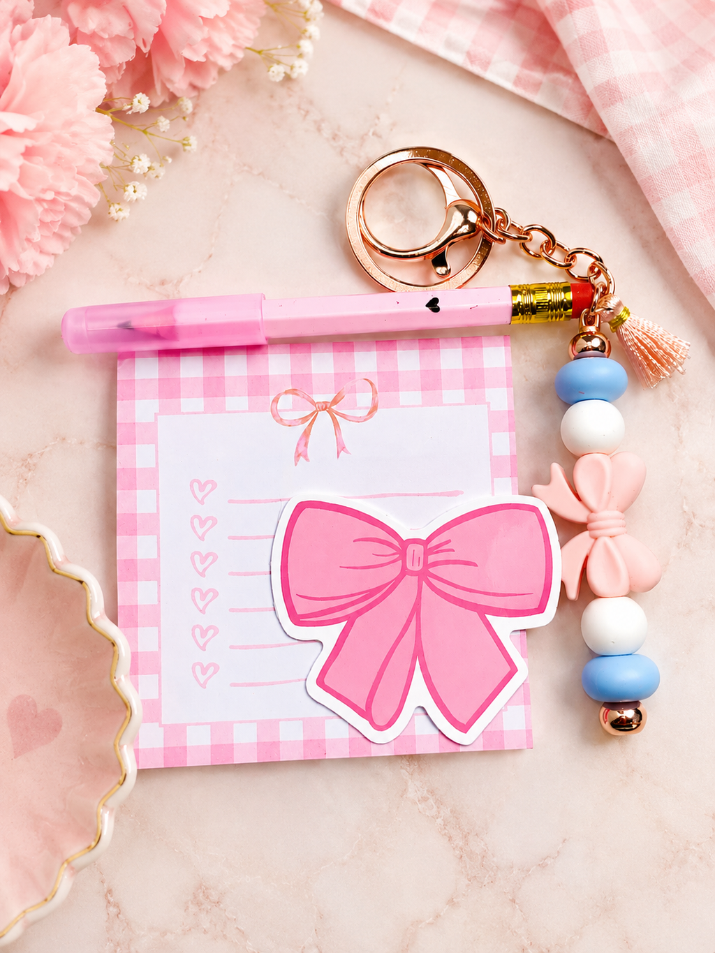 Mini Stationary Gift Set - Pink Bow