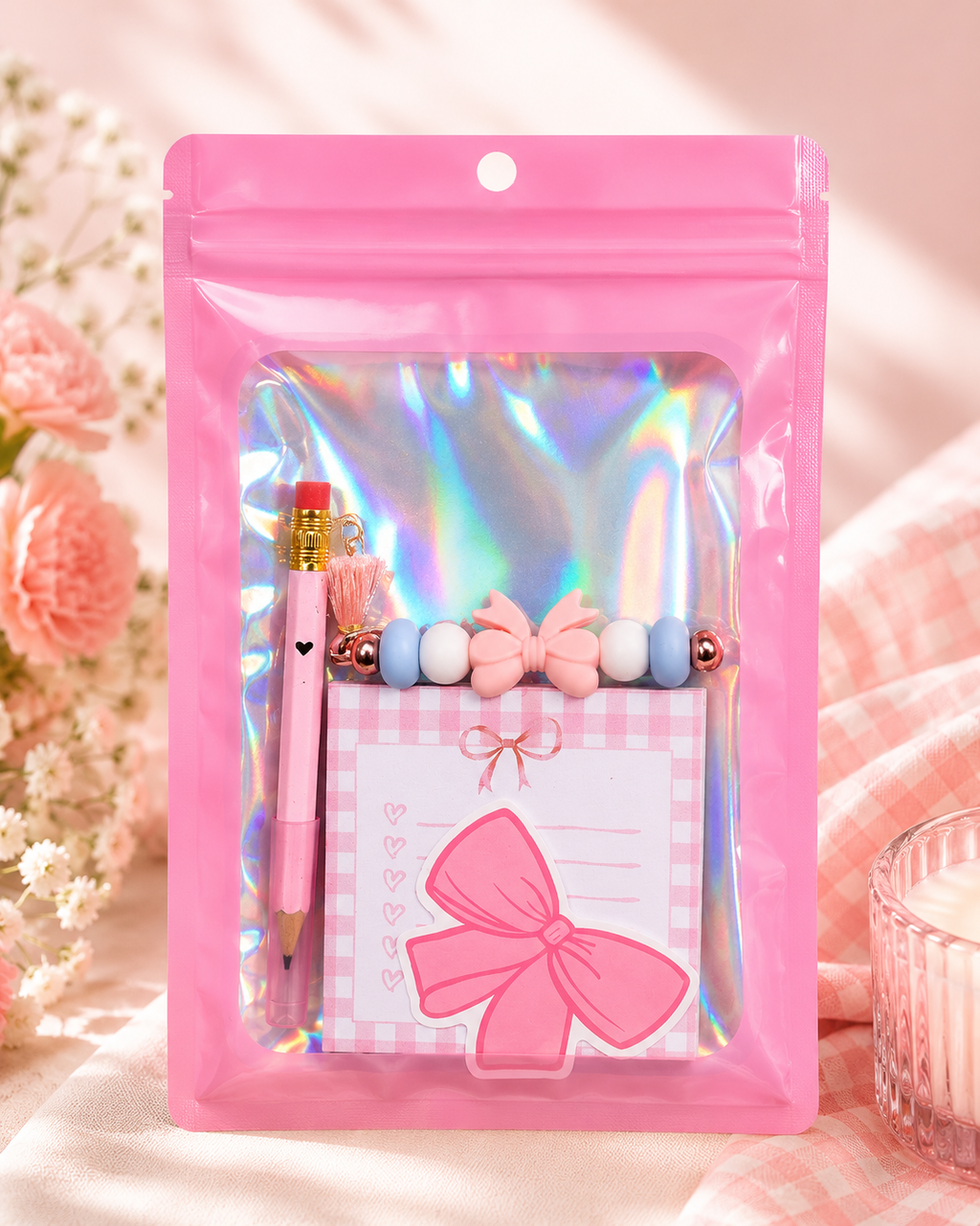 Mini Stationary Gift Set - Pink Bow