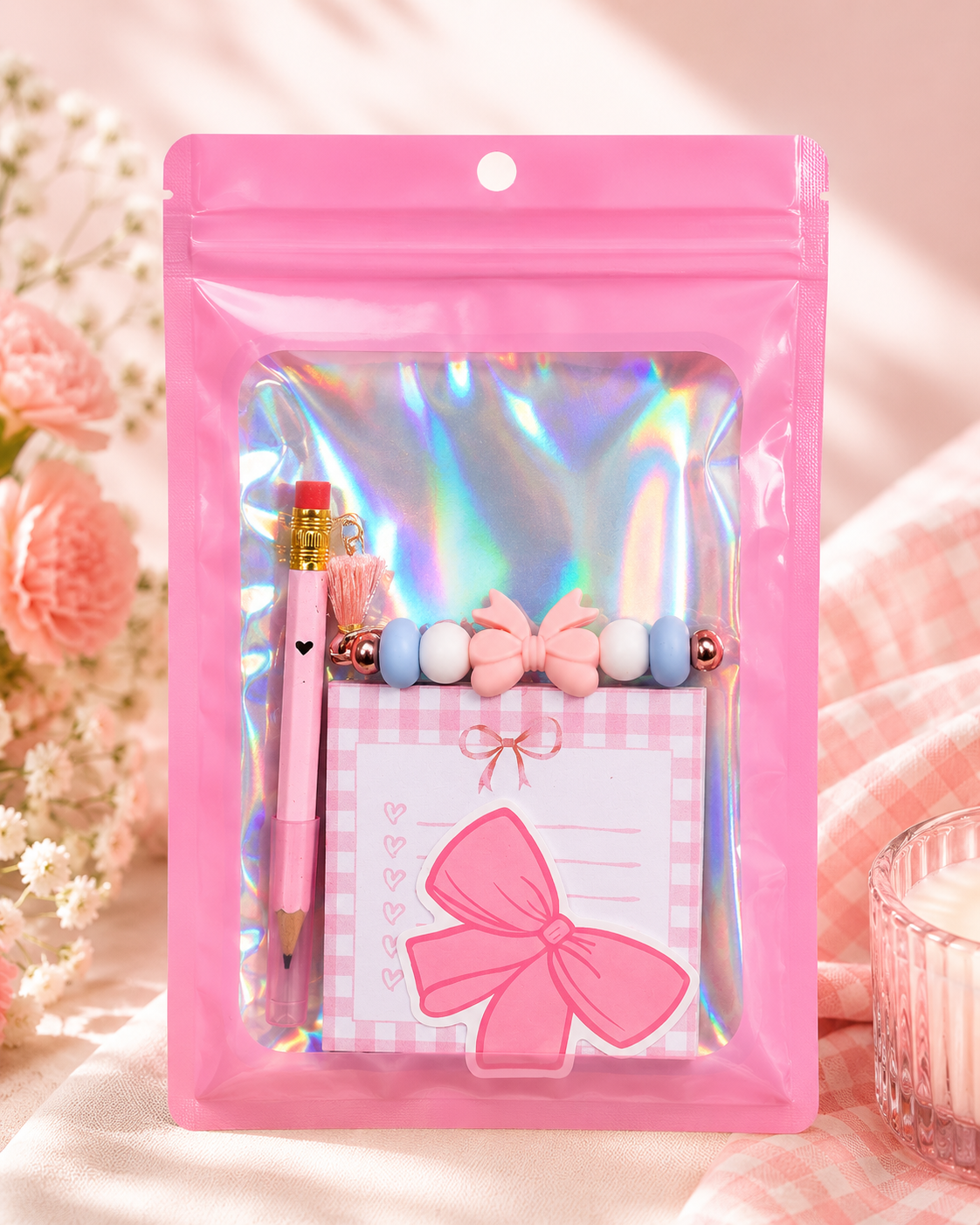 Mini Stationary Gift Set - Pink Bow
