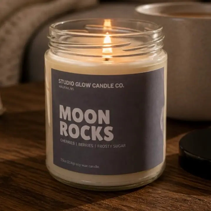 Studio Glow Candle Co. - Soy Wax Candle - Moon Rocks