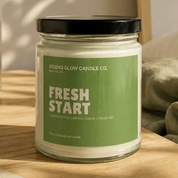 Studio Glow Candle Co. - Soy Wax Candle - Fresh Start