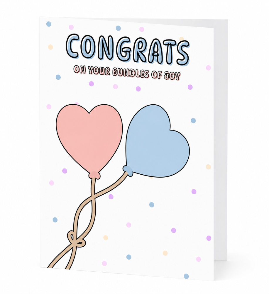 Greeting Card - Congrats On Your Bundles Of Joy