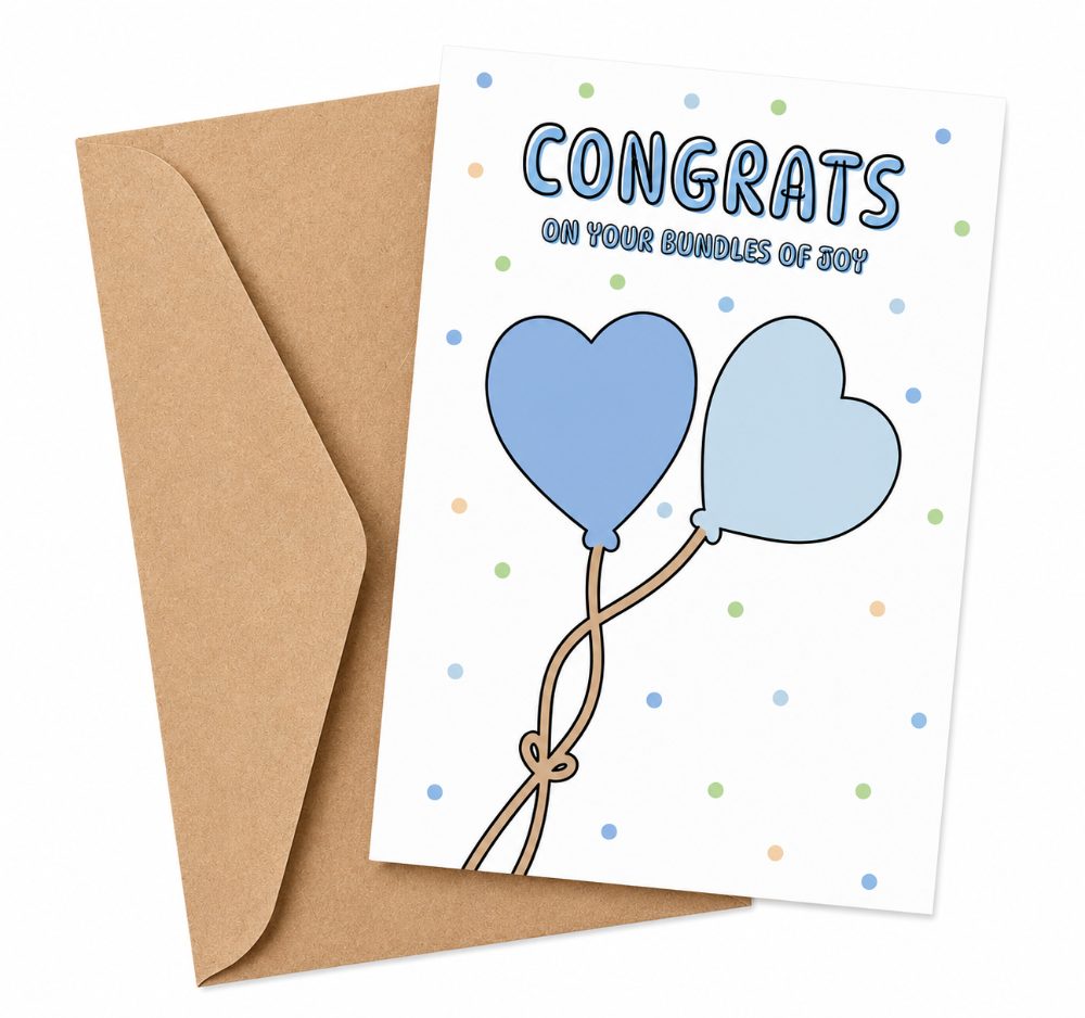 Greeting Card - Congrats On Your Bundles Of Joy