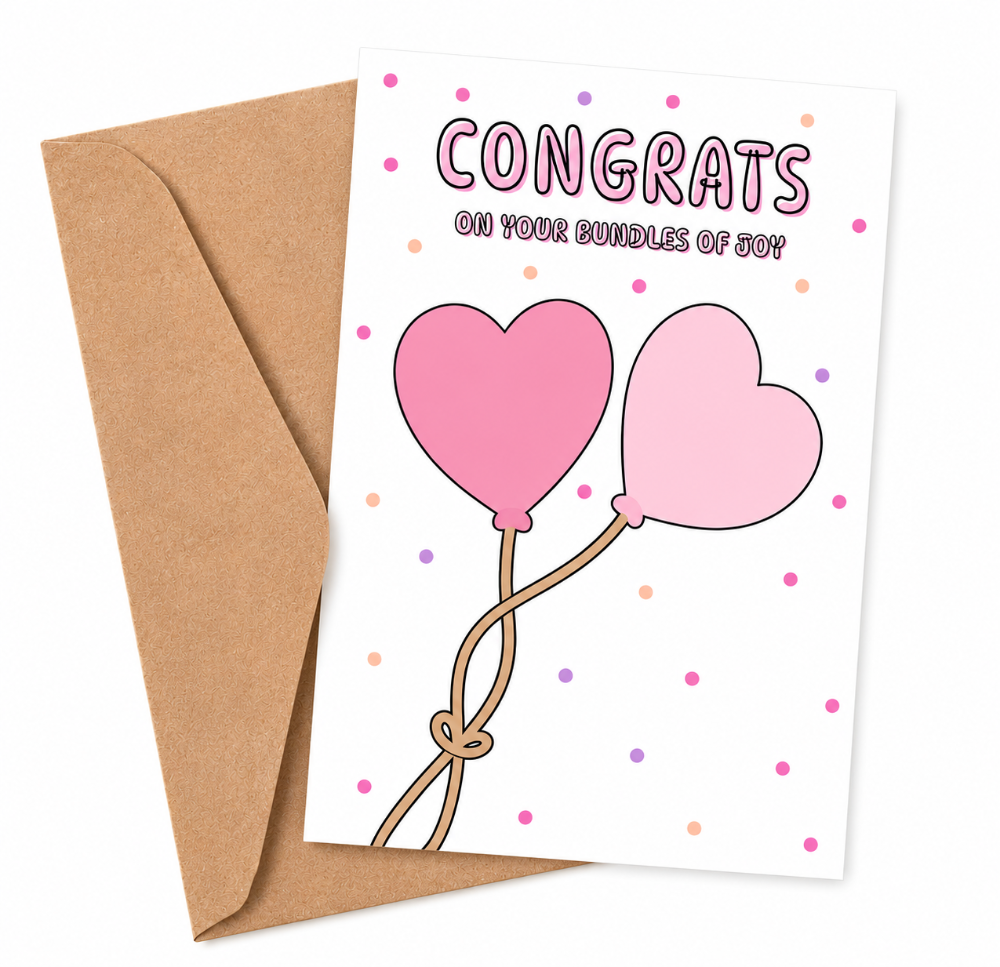 Greeting Card - Congrats On Your Bundles Of Joy