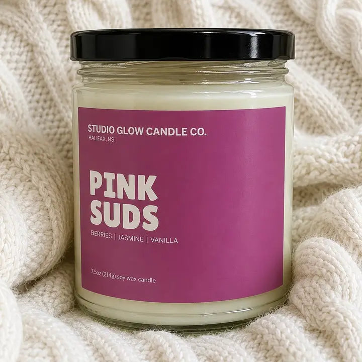 Pink Suds Soy Candle